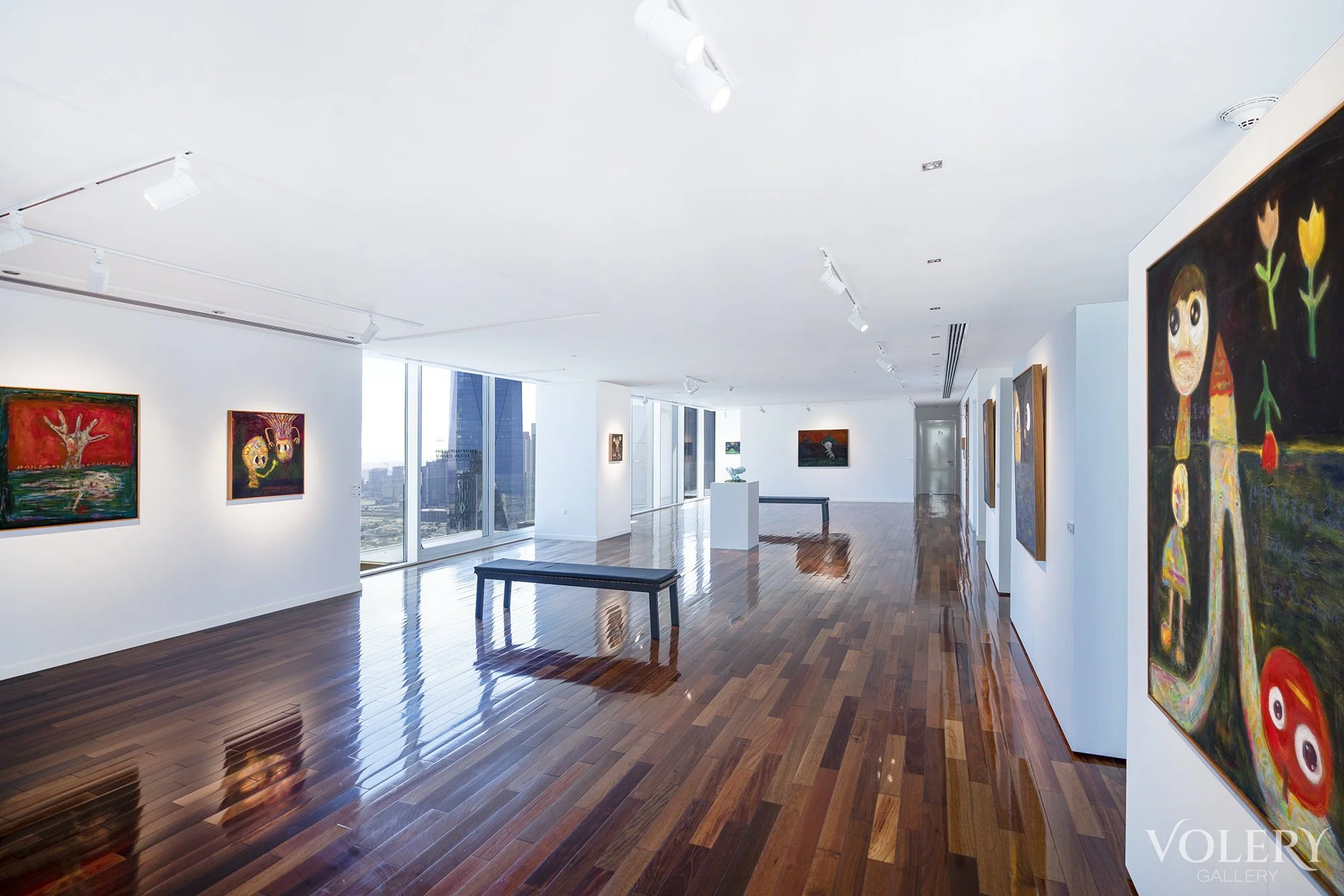 One Elephant Walking Towards Another 另一隻象走向另一個像 — view 1