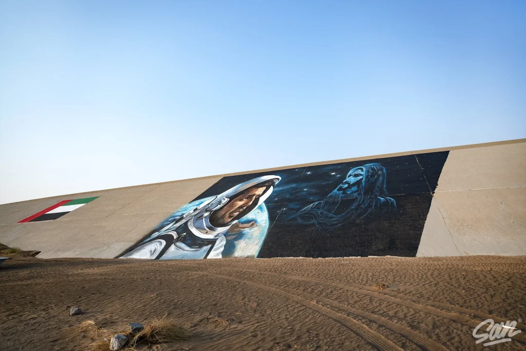 Sultan AlNeyadi mural — view 5