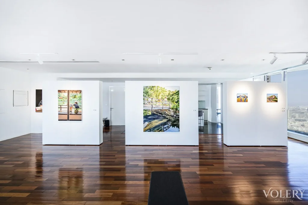 Installation view of Higher Than the Sun at Volery Gallery, Dubai