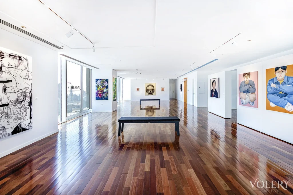 Installation view of Ethereal at Volery Gallery, Dubai