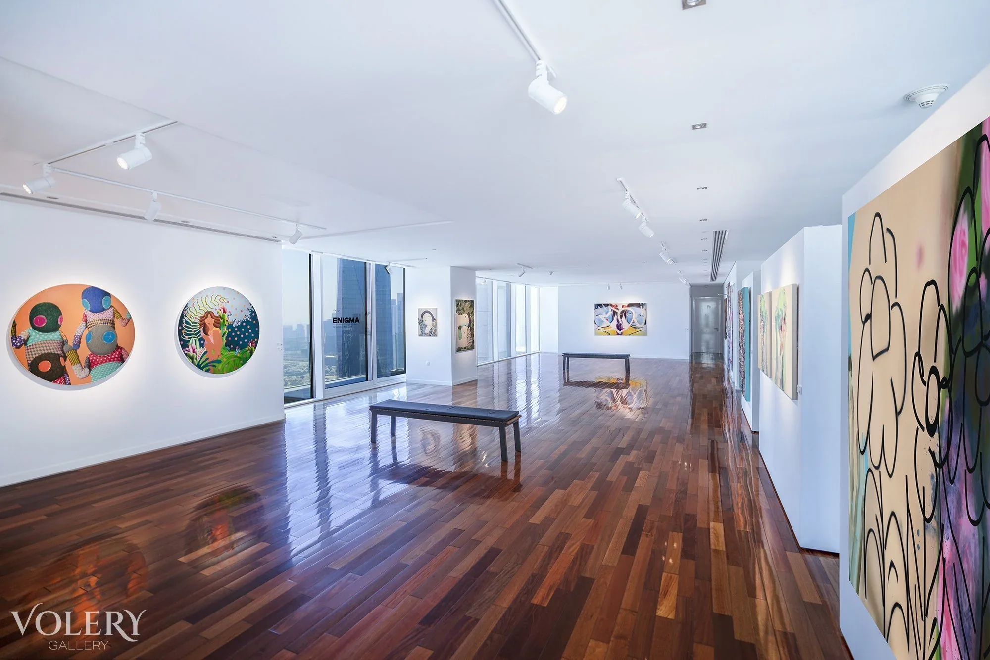 Installation view of Enigma at Volery Gallery, Dubai