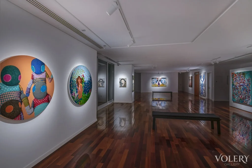 Installation view of Enigma at Volery Gallery, Dubai
