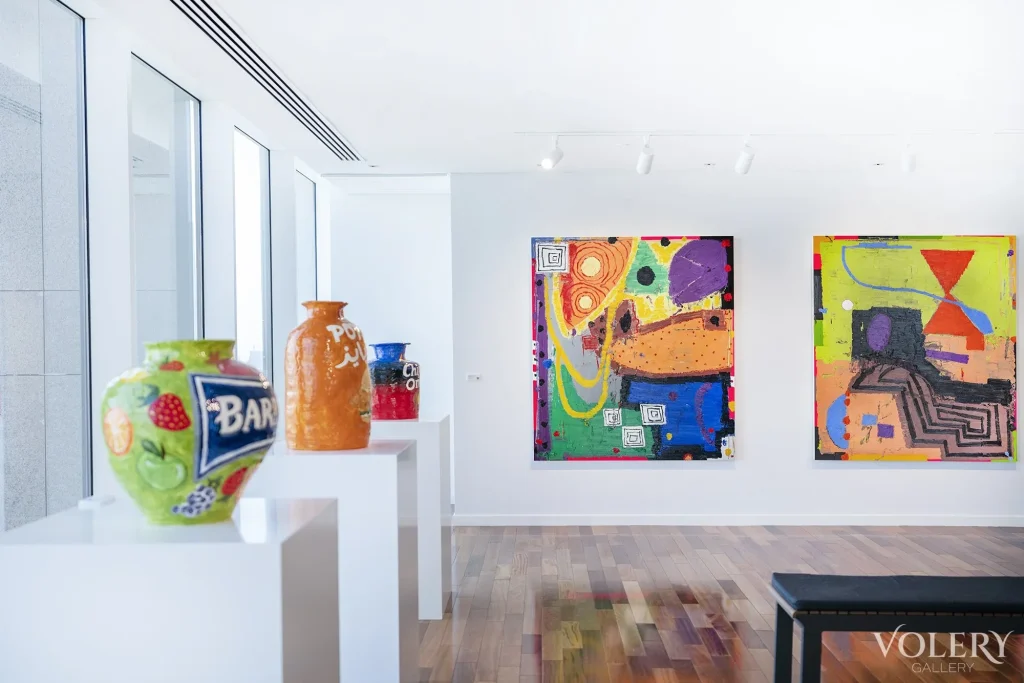 Installation view of Miam Miam at Volery Gallery, Dubai